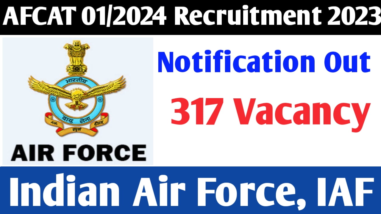 GovtJobsAlert.In on LinkedIn: AFCAT 01/2024 Recruitment: Indian Air Force  Seeking Flying Officers