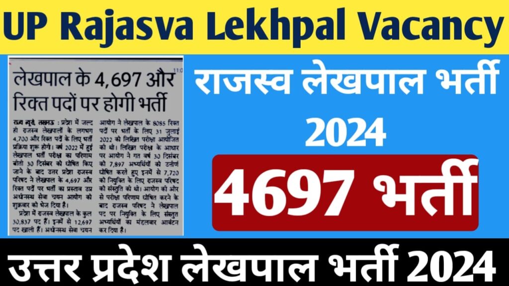 UP Rajasva Lekhpal Recruitment 2024