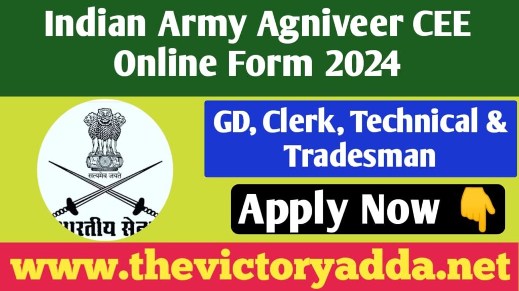 Indian Army Agniveer CEE Online Form 2024