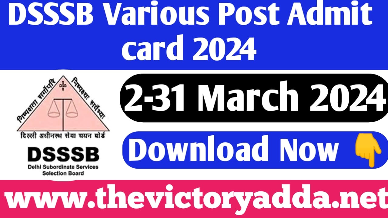 DSSSB Recruitment 2023 Advt 3/23 Notification Out for 863 Posts, Apply  Online - helloscholar