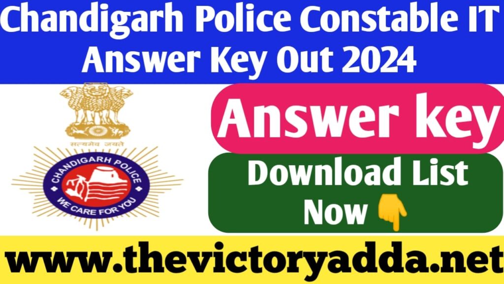 Chandigarh Police Constable IT Answer key 2024
