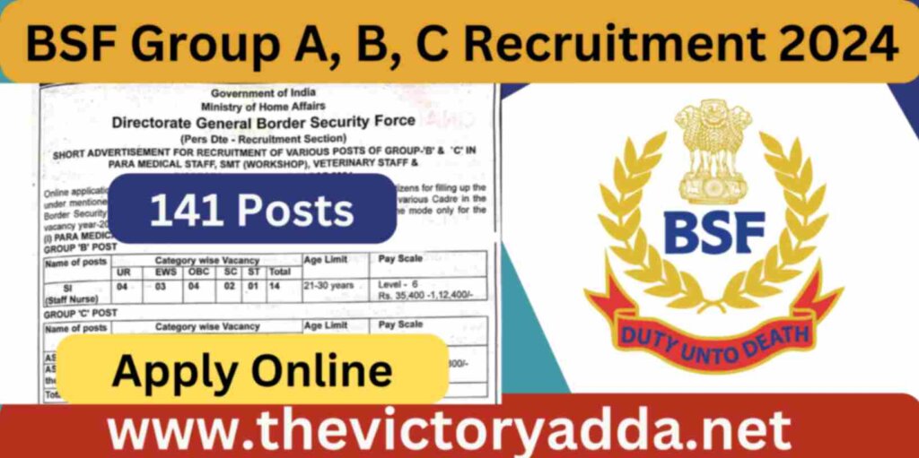 BSF Group A, B, C Recruitment 2024