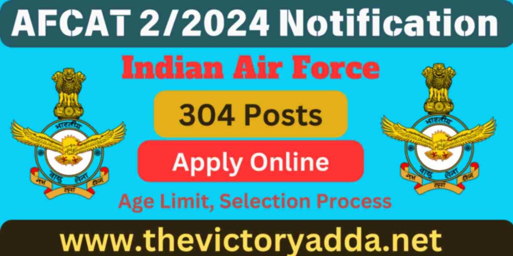 Air Force AFCAT 2/2024 Notification 2024