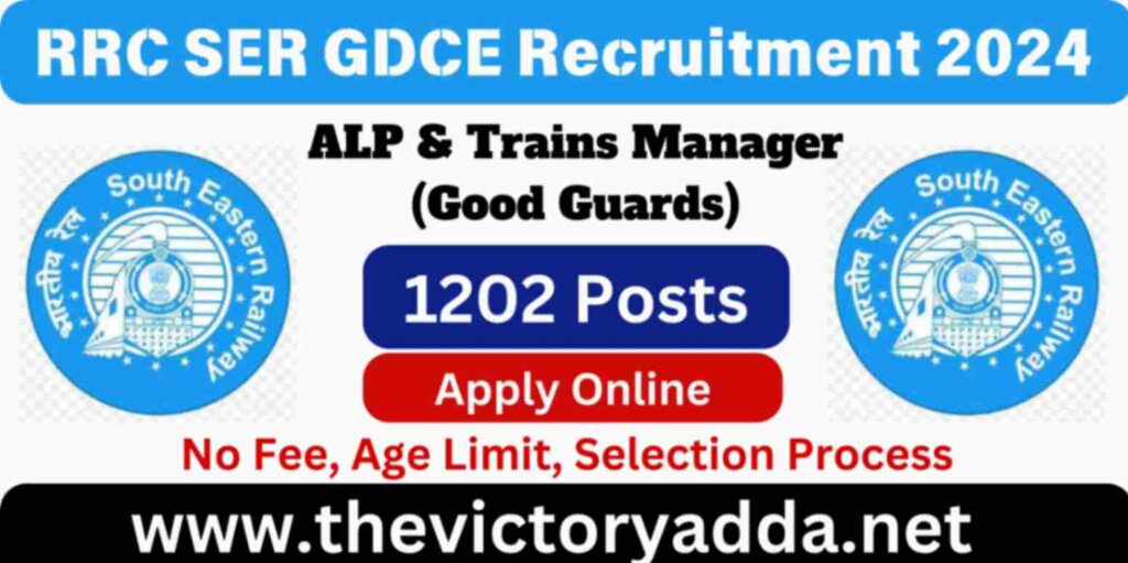 RRC SER ALP and Trains Manager GDCE Recruitment 2024