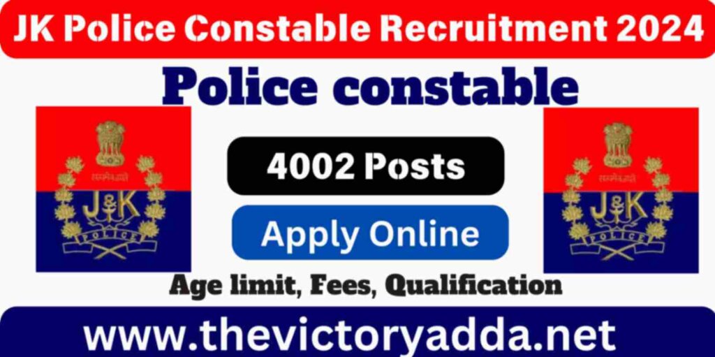 JK Police Constable Recruitment 2024