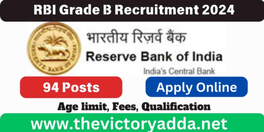 RBI Grade B Recruitment 2024