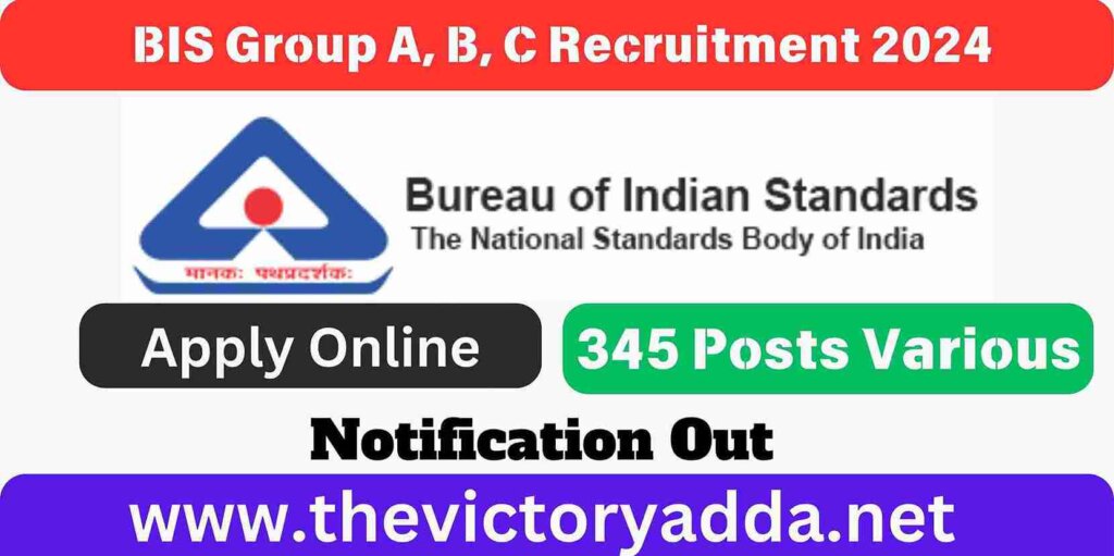 BIS Group A, B, C Recruitment 2024